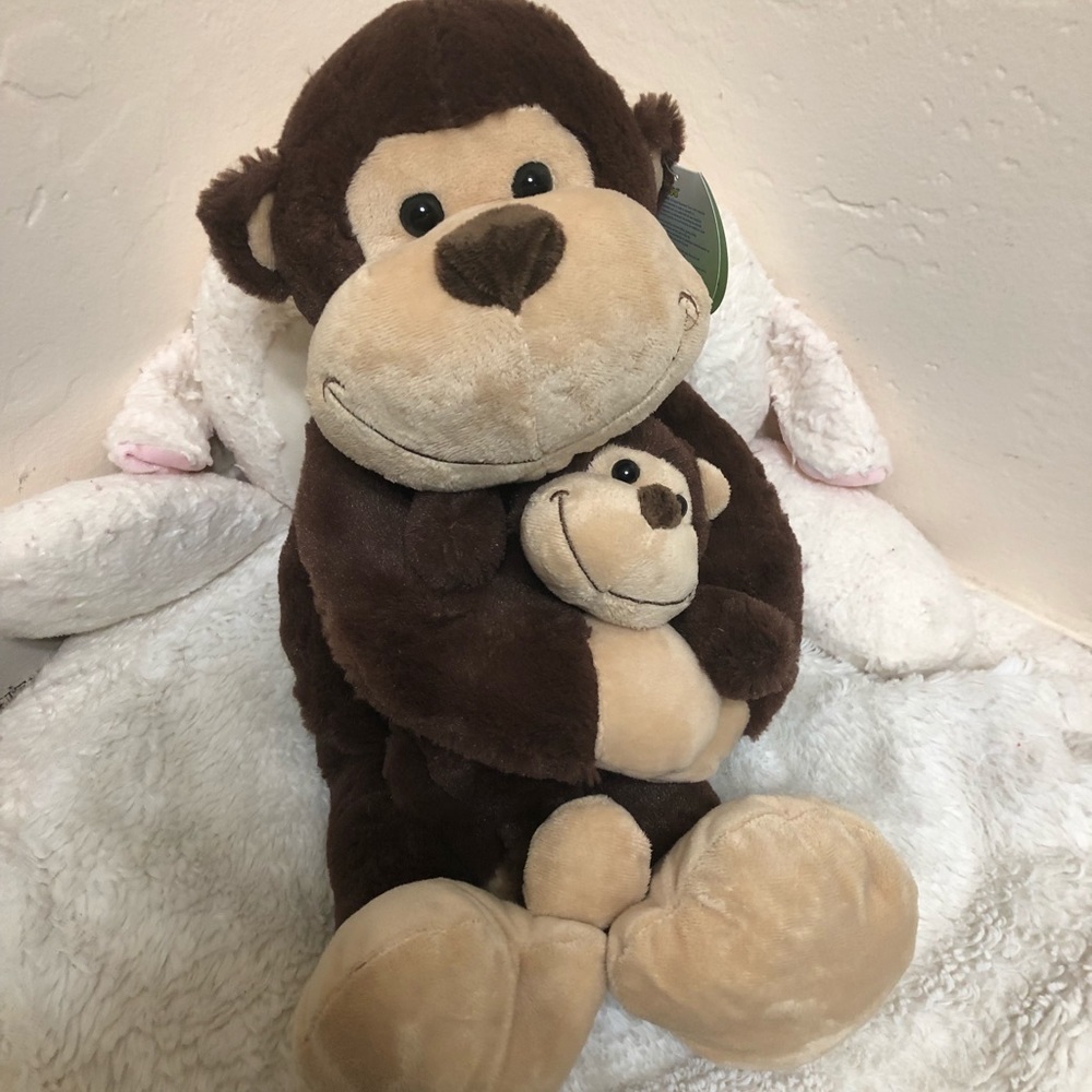 Mommy and Baby Monkey Stuffed Toy